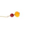 Heidi Red Yellow Murano Glass Pendant Heidi Kjeldsen Jewellery P1332 white