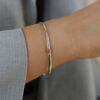 Alma Rose Gold and Sterling Silver Bangle Heidi Kjeldsen Jewellers BL4180