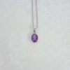 Viola Amethyst Oval White Gold Pendant Heidi Kjeldsen Jewellery P1037 still
