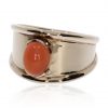 Cornelian and Gold Ring by Heidi Kjeldsen Jewellers R1567 side View