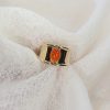 Cornelian ring By Heidi Kjeldsen Jewellery R1567 white