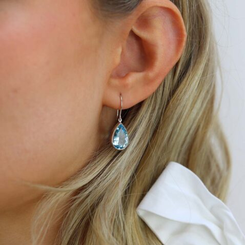 Freja Blue Topaz Drop Earrings Heidi Kjeldsen Jewellers ER1920