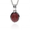 Garnet and white Gold pendant by Heidi Kjeldsen Jewellery P1251 Front