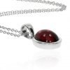 Garnet and white Gold pendant by Heidi Kjeldsen Jewellery P1251 Side