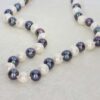 Grete Black White Cultured Pearl Necklace NL1217 Heidi Kjeldsen Jewellery