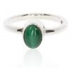 Malachite and Sterling Silver Ring By Heidi Kjeldsen R1555 Front