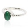 Malachite and Sterling Silver Ring By Heidi Kjeldsen R1555 Side