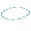 Turquooise and Gold Necklace By heidi Kjeldsen Jewellery NL1171 Flat