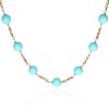 Turquooise and Gold Necklace By heidi Kjeldsen Jewellery NL1171 Front