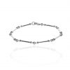 White Gold Bracelet BL1300 flat view By Heidi Kjeldsen Jewellery