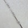 White Gold Bracelet BL1300 flat view By Heidi-Kjeldsen Jewellery still