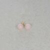 Alma Rose Quartz and Gold Earstuds Heidi Kjeldsen Jewellery