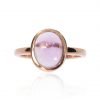 Viola Amethyst and Rose Gold Ring By Heidi Kjeldsen Jewellers R1573 Front View