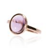 Viola Amethyst and Rose Gold Ring By Heidi Kjeldsen Jewellers R1573 Side View
