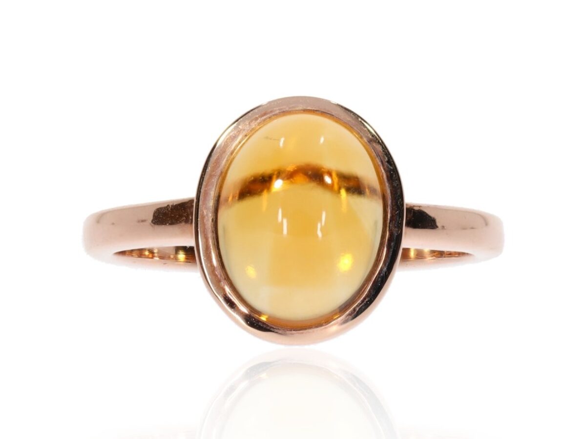 Ashcroft 2024 & Oak size 7 Rose Gold w/ Citrine Ring