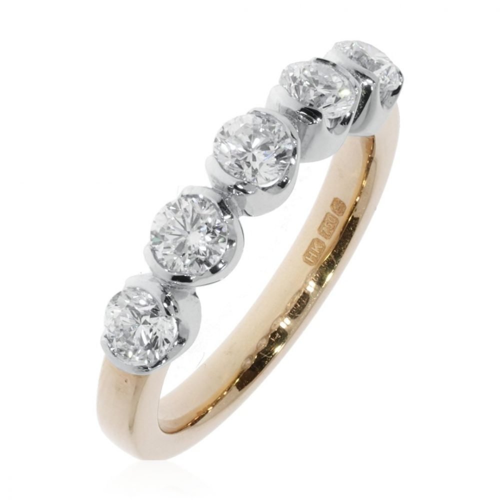 Exquisite Diamond Five Stone Ring By Heidi Kjeldsen Jewellery R1599 Vertical