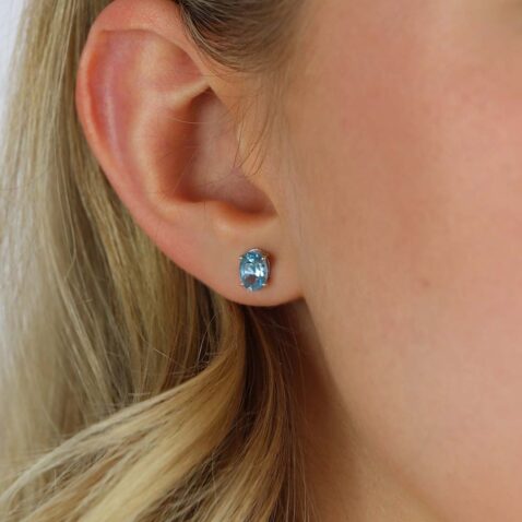 Freja Swiss Blue Topaz Earrings Heidi Kjeldsen Jewellers ER4881