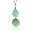 Green Murano Glass Pendant By Heidi Kjeldsen Jewellers P1352 front
