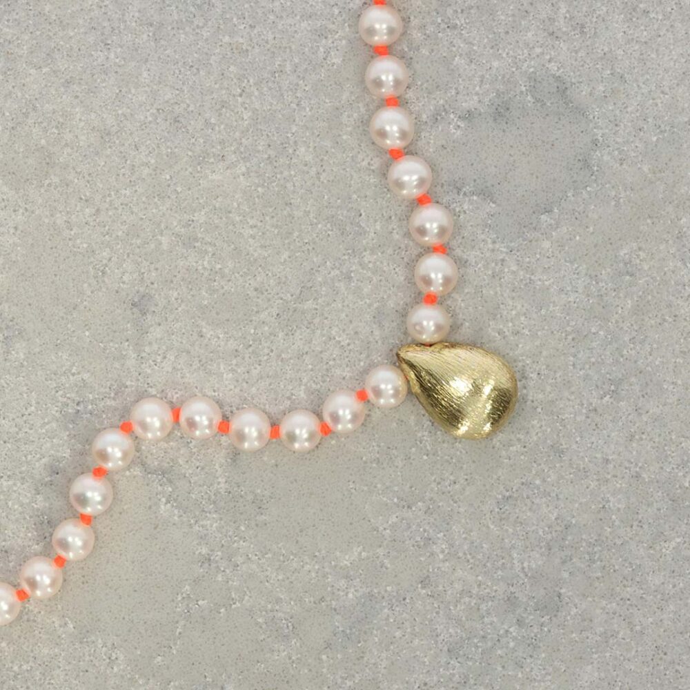 Margit Cultured Pearl Gold Filled Drop Necklace Heidi Kjeldsen Jewellery NL1232 still