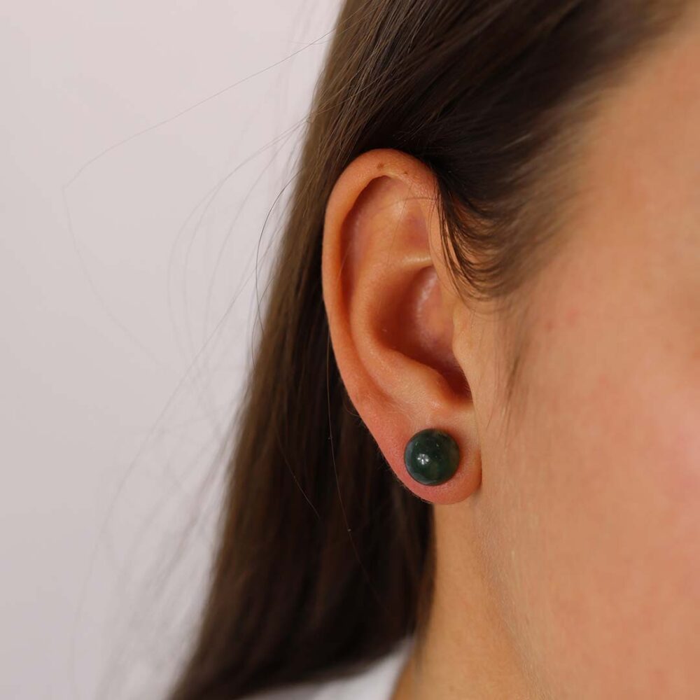 Naja Moss Agate Earrings Heidi Kjeldsen Jewellery ER2474