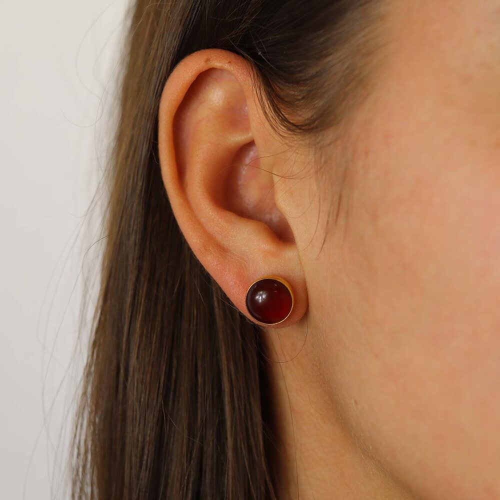 Naja Cornelian earrings Heidi Kjeldsen Jewellery ER1796