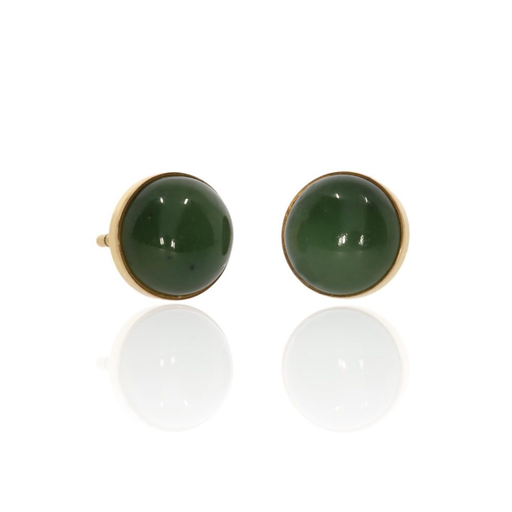 Nephrite Jade Earrings By Heidi Kjeldsen Jewellery ER2395 Front