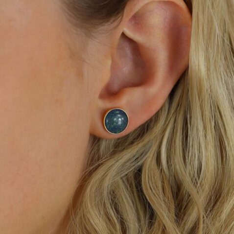 Per Opal Gold Earrings Heidi Kjeldsen Jewellery ER5008 model