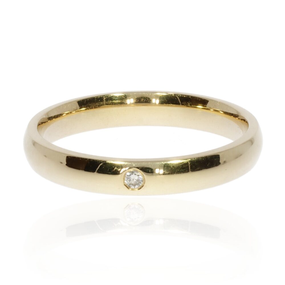Sofia Diamond Yellow Gold Ring Heidi Kjeldsen Jewellery R1518 front