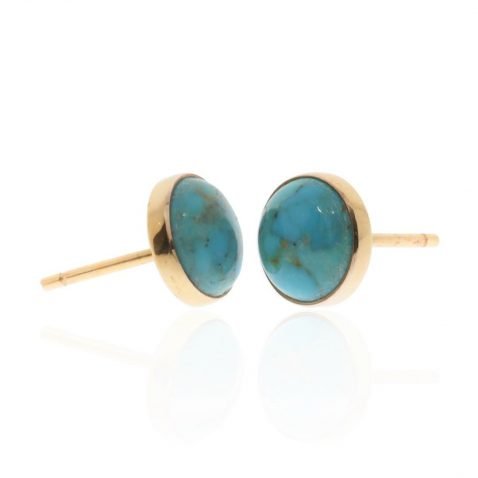 Heidi Kjeldsen Jewellery Turquoise earrings ER2393 flat view