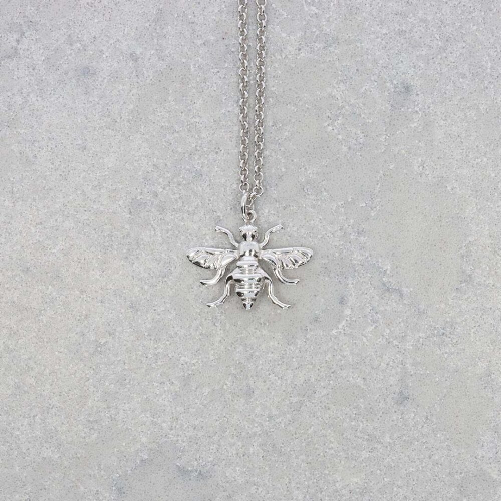 Espen Sterling Silver Bee Pendant Heidi Kjeldsen Jewellery P1391 still