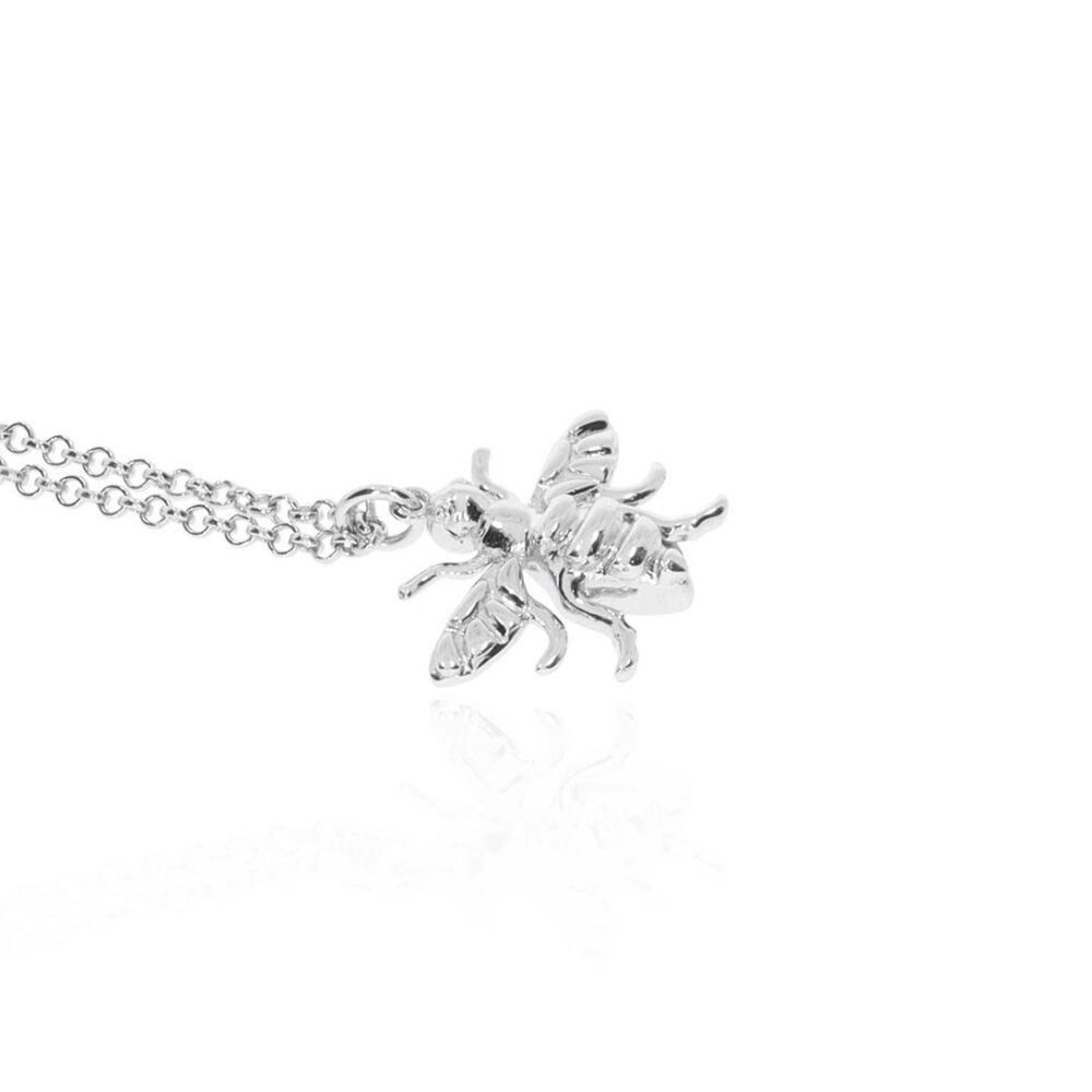 Espen Sterling Silver Bee Pendant Heidi Kjeldsen Jewellery P1391 white1