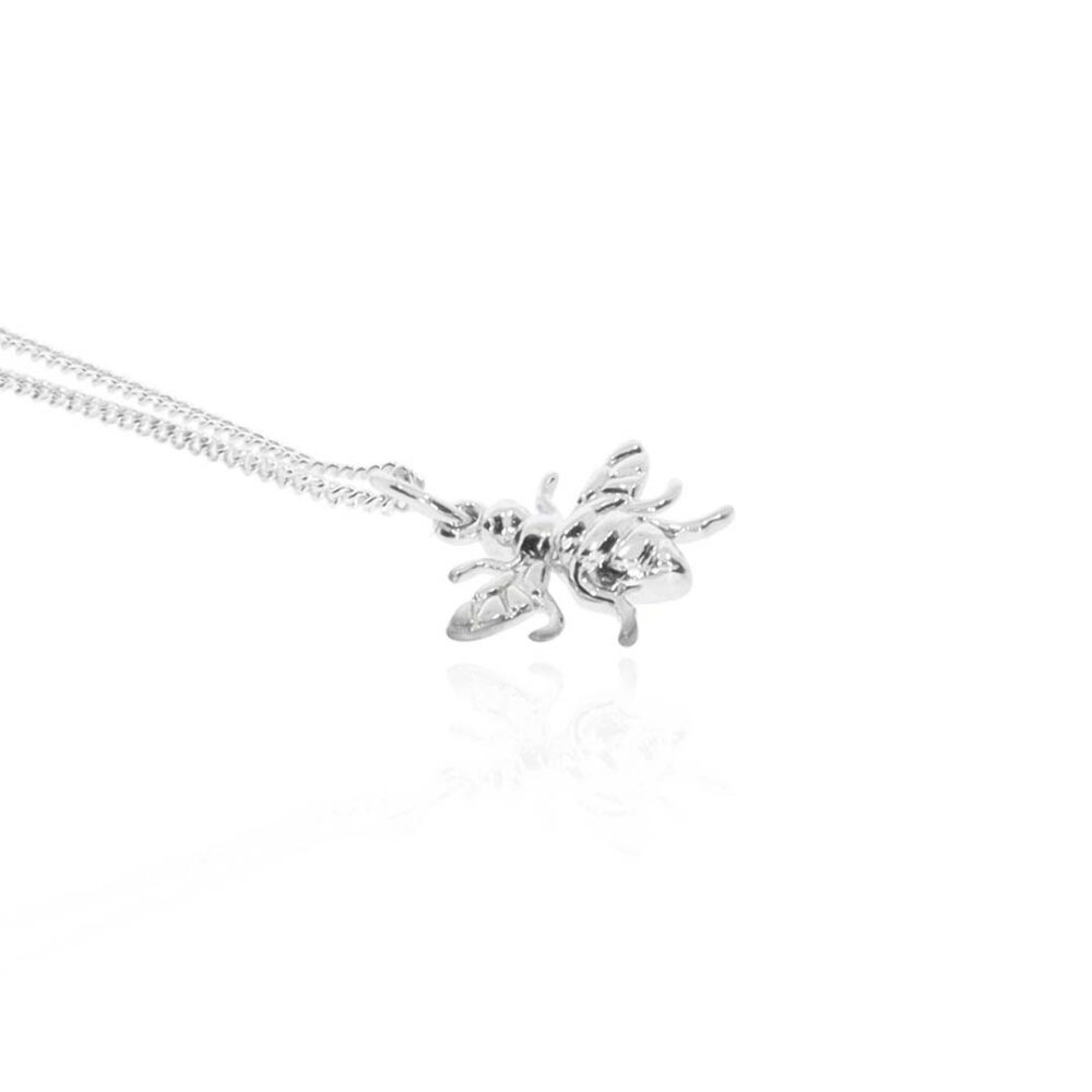 Espen Sterling Silver Bee Pendant Heidi Kjeldsen Jewellery P1396 white1