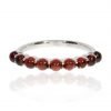 Garnet cabochon white Gold ring by Heidi Kjeldsen Jewellers R1620 Front