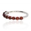 Garnet cabochon white Gold ring by Heidi Kjeldsen Jewellers R1620 Side