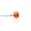 Heidi Red Orange Murano Glass Pendant Heidi Kjeldsen Jewellery P1363 white