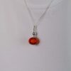 Heidi's Red Orange Glass Pendant Heidi Kjeldsen Jewellery model p1363 2