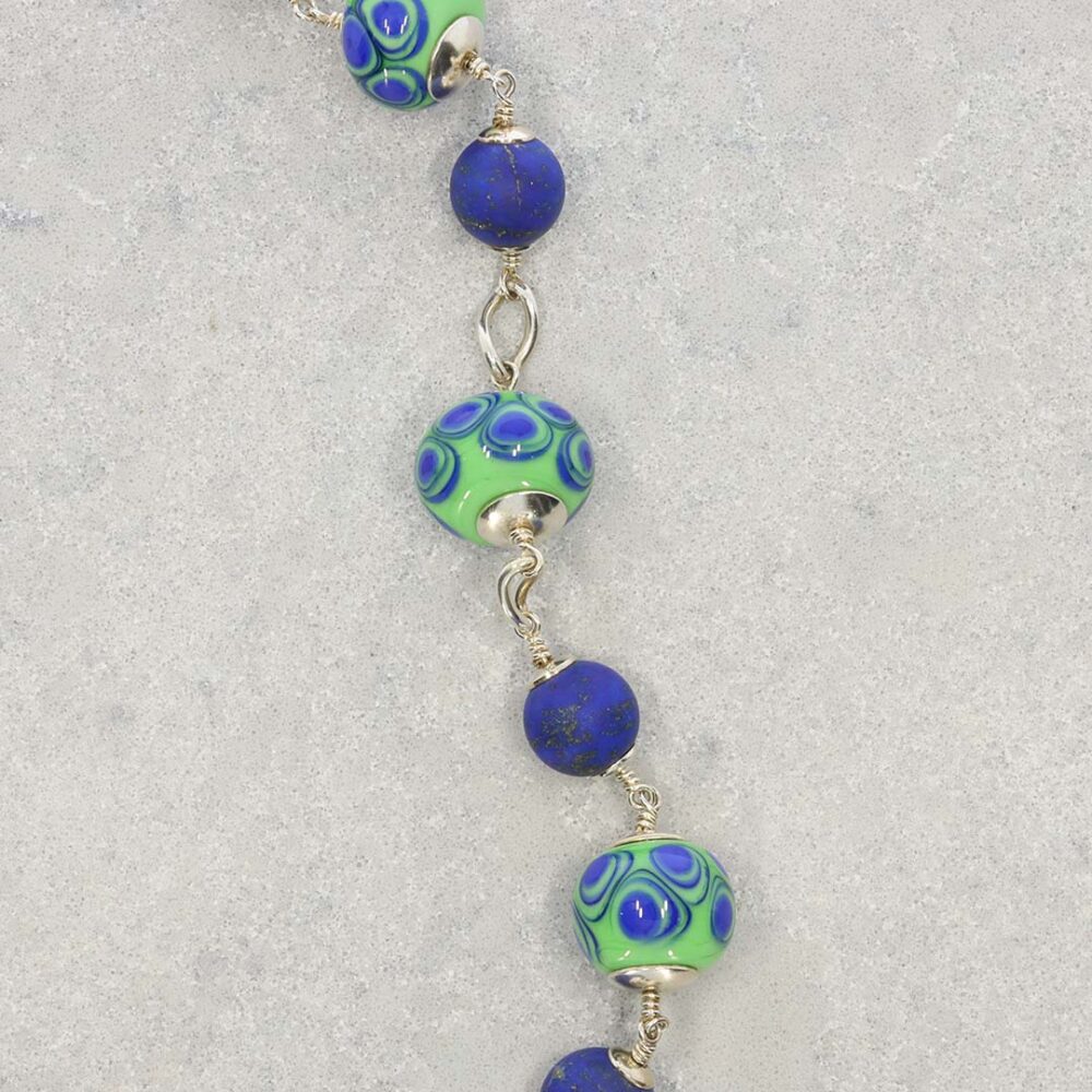 Lapis Lazuli and Murano Glass Bracelet Heidi Kjeldsen jewellery BL1349 still