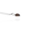 Lisbet smokey quartz pendant Heidi Kjeldsen Jewellers P1369 white