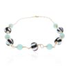 Heidi Amazonite Murano Glass Necklace Heidi Kjeldsen Jewellery Model NL1248 white
