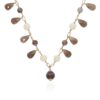 Naja Gemstone Mother Of Pearl Necklace Heidi Kjeldsen Jewellers NL1241 white