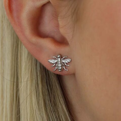 Espen Sterling Silver Bee Earrings Heidi Kjeldsen Jewellers ER2503 (1)