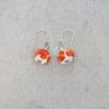Heidi Orange Floral Murano Glass Heidi Kjeldsen jewellery ER2406 still