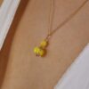 Heidi Yellow Glass Pendant Heidi Kjeldsen Jewellers P1409