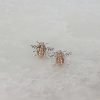 Delightful Sterling Silver and Rose Gold Plated Earrings by Heidi Kjeldsen Jewellers ER2505 Still