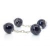 Banded Onyx and Sterling Silver Cufflinks By Heidi Kjeldsen Jewellery CL295 View 2