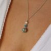 Heidi Turquoise Blue Glass Pendant Heidi Kjeldsen Jewellers P1414