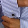 Naja Banded Onyx Cufflinks Heidi Kjeldsen Jewellery CL295 model