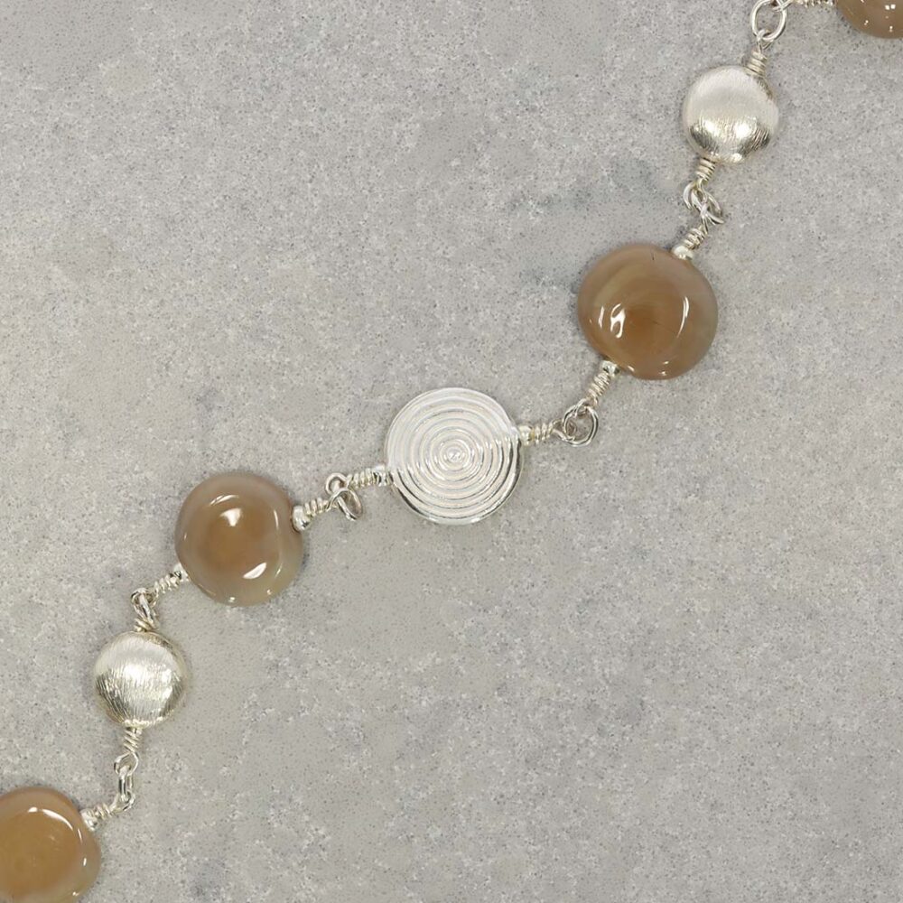 Naja Khaki Murano Glass Necklace Heidi Kjeldsen Jewellery still NL1263