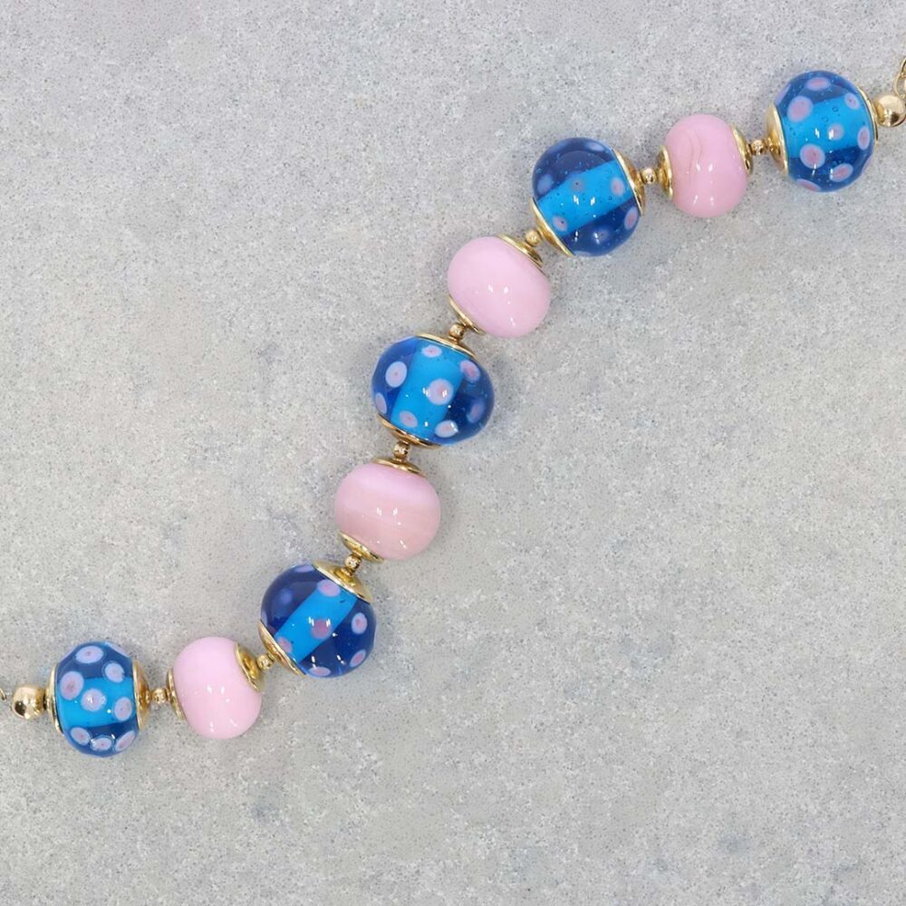 Heidi Blue and Pink Glass and Heidi Kjeldsen Jewellers NL1274 still
