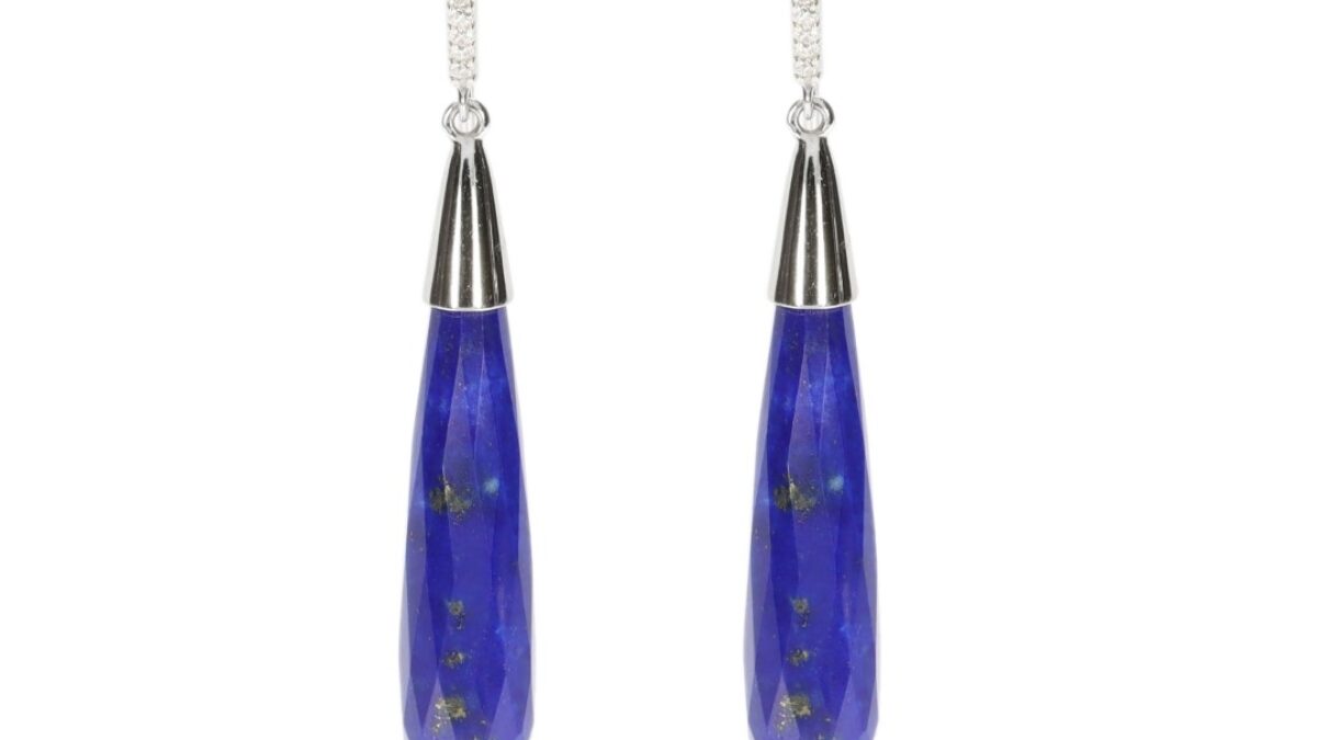 Lapis drop earrings discount
